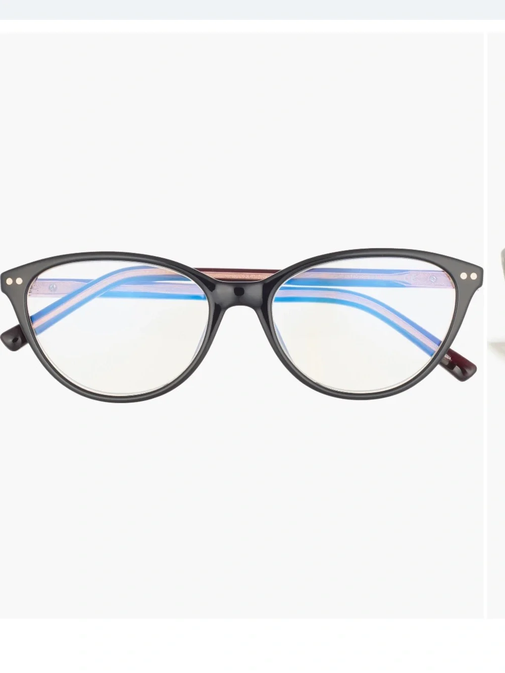 New Kate Spade Roanne Cat Eye Readers Glasses w Case Blue Light Blocking 2.50